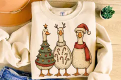 Christmas Goose, Funny Christmas Goose PNG, Merry Christmas Product Image 5