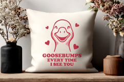 Funny Goose SVG PNG | Goosebumps Every Time I See You Pun Product Image 3