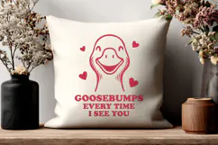 Funny Goose SVG PNG | Goosebumps Every Time I See You Pun Product Image 3