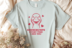 Funny Goose SVG PNG | Goosebumps Every Time I See You Pun Product Image 2