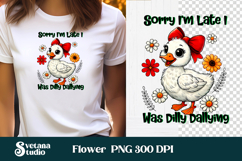 Funny goose clipart PNG design | Cute farm quotes clipart Product Image 1