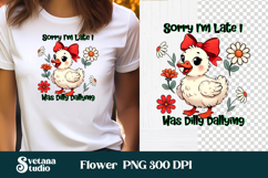 Funny goose clipart PNG design | Cute farm quotes clipart Product Image 1