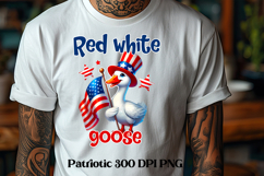 Goose American flag clipart | Patriotic goose sublimation Product Image 1