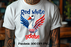 Goose American flag clipart | Patriotic goose sublimation Product Image 1