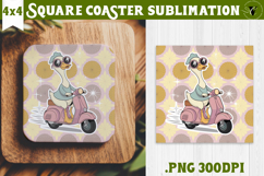 Goose Square Coaster | Funny Goose | Sarcastic Product Image 1