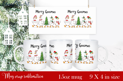 Funny Christmas Geese Sublimation Png Design | mug Print Product Image 1