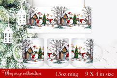 Funny Christmas Geese Sublimation Png Design | mug Print Product Image 1