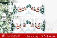 Funny Christmas Geese Sublimation Png Design | mug Print Product Image 1