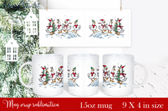 Funny Christmas Geese Sublimation Png Design | mug Print Product Image 1
