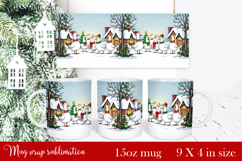 Funny Christmas Geese Sublimation Png Design | mug Print Product Image 1