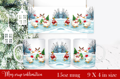 Funny Christmas Geese Sublimation Png Design | mug Print Product Image 1