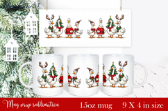 Funny Christmas Geese Sublimation Png Design | mug Print Product Image 1