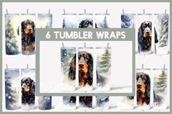 6 Winter Gordon Setter Tumbler Sublimation|Winter Tumbler Product Image 1