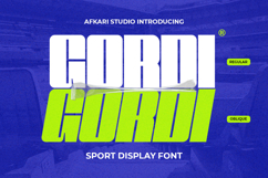 Gordi - Sport Display Font Product Image 1