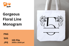 Gorgeous Floral Line Monogram Product Image 1