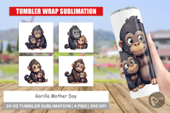 Tumbler Gorilla Mother&#039;s Day Product Image 1