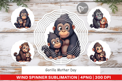 Wind Spinner Gorilla Mother&#039;s Day Product Image 1