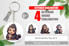 Keychain Gorilla Mother&#039;s Day Product Image 1