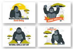 10 National Gorilla Suit Day Illustration Product Image 2