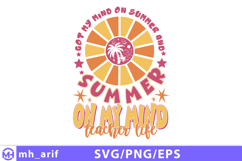 Got My Mind On Summer And Summer SVG PNG Design Product Image 1