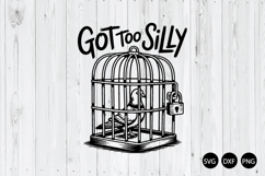 Got Too Silly SVG, Vintage Pigeon SVG, Funny Pigeon SVG Product Image 1