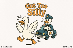 Silly Goose Sublimation Design | PNG File Product Image 1