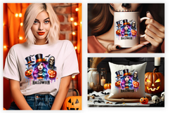 Halloween Witch Pumpkin Gnome Sublimation Clipart PNG