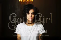 T-Shirt Mockup, Goth Girl Wearing T Shirt, Gothic Mockup, 21 Product Image 1