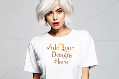 T Shirt Mockup, Goth Girl Wearing T Shirt, Gothic Mockup, 31 Product Image 2