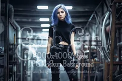 T Shirt Mockup, Goth Girl Wearing T Shirt, Gothic Mockup, 33 Product Image 1