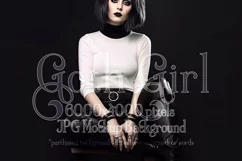 T Shirt Mockup, Goth Mockup, White Shirt Mockup, Female, d83 Product Image 1