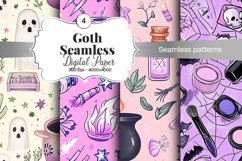 Goth Seamless Pattern Digital Paper - 04 Seamless Patterns Product Image 2