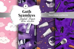 Goth Seamless Pattern Digital Paper - 04 Seamless Patterns Product Image 1