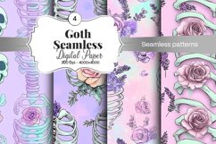 Goth Seamless Pattern Digital Paper - 04 Seamless Patterns Product Image 1