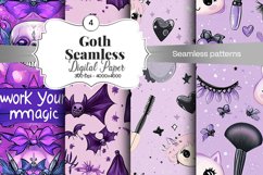 Goth Seamless Pattern Digital Paper - 04 Seamless Patterns Product Image 1