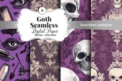 Goth Seamless Pattern Digital Paper - 04 Seamless Patterns Product Image 1