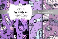 Goth Seamless Pattern Digital Paper - 04 Seamless Patterns Product Image 1