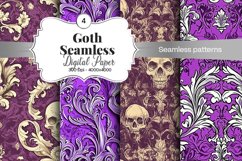 Goth Seamless Pattern Digital Paper - 04 Seamless Patterns Product Image 1