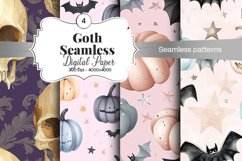 Goth Seamless Pattern Digital Paper - 04 Seamless Patterns Product Image 2