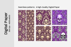 Goth Seamless Pattern Digital Paper - 04 Seamless Patterns Product Image 2