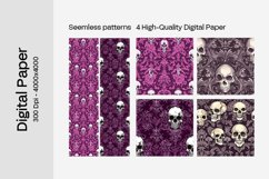 Goth Seamless Pattern Digital Paper - 04 Seamless Patterns Product Image 2