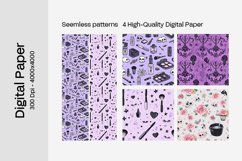 Goth Seamless Pattern Digital Paper - 04 Seamless Patterns Product Image 2