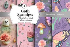 Goth Seamless Pattern Digital Paper - 04 Seamless Patterns Product Image 1