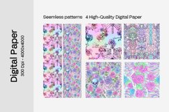 Goth Seamless Pattern Digital Paper - 04 Seamless Patterns Product Image 2