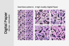 Goth Seamless Pattern Digital Paper - 04 Seamless Patterns Product Image 2