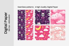 Goth Seamless Pattern Digital Paper - 04 Seamless Patterns Product Image 1