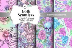 Goth Seamless Pattern Digital Paper - 04 Seamless Patterns Product Image 1