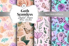 Goth Seamless Pattern Digital Paper - 04 Seamless Patterns Product Image 1