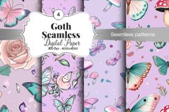 Goth Seamless Pattern Digital Paper - 04 Seamless Patterns Product Image 1