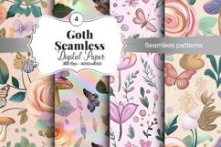Goth Seamless Pattern Digital Paper - 04 Seamless Patterns Product Image 1